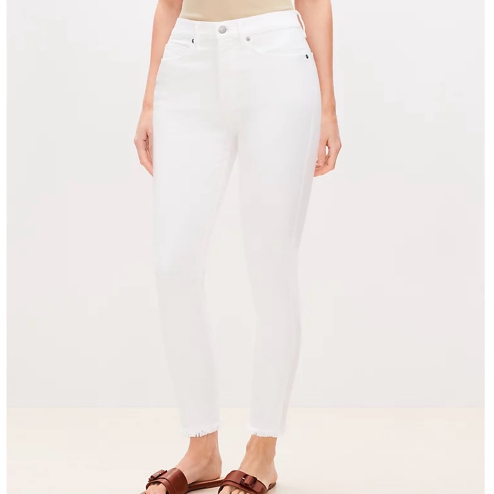 LOFT white curvy skinny jeans size 30 / 10